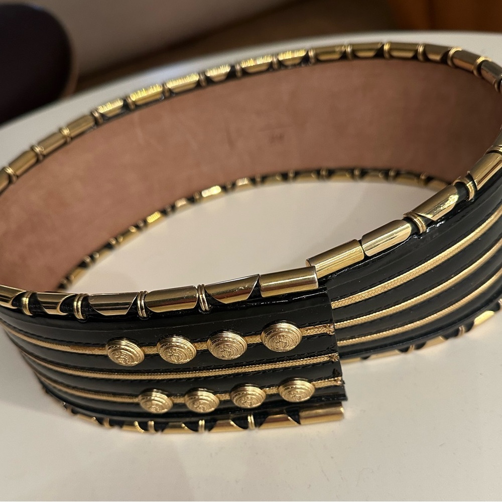 Balmain X H&M black belt